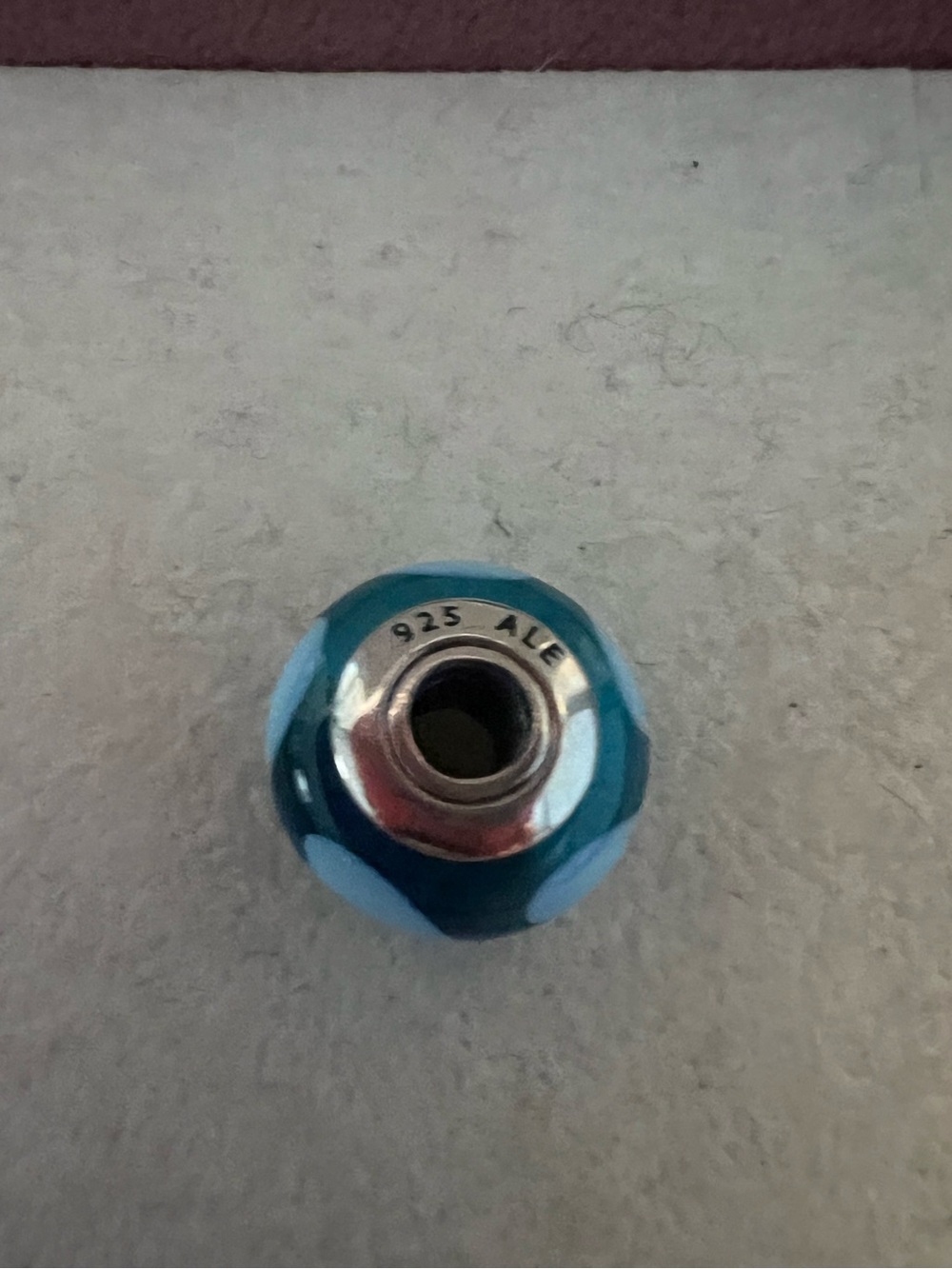 Pandora Blue Hearts Murano Glass Charm - Picture 4 of 4